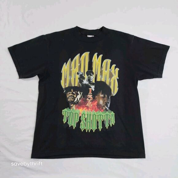 Top Shottas Jamaican Gangsters Movie Promo Bootleg Oversize‎ Large Shirt EUC - Picture 1 of 16